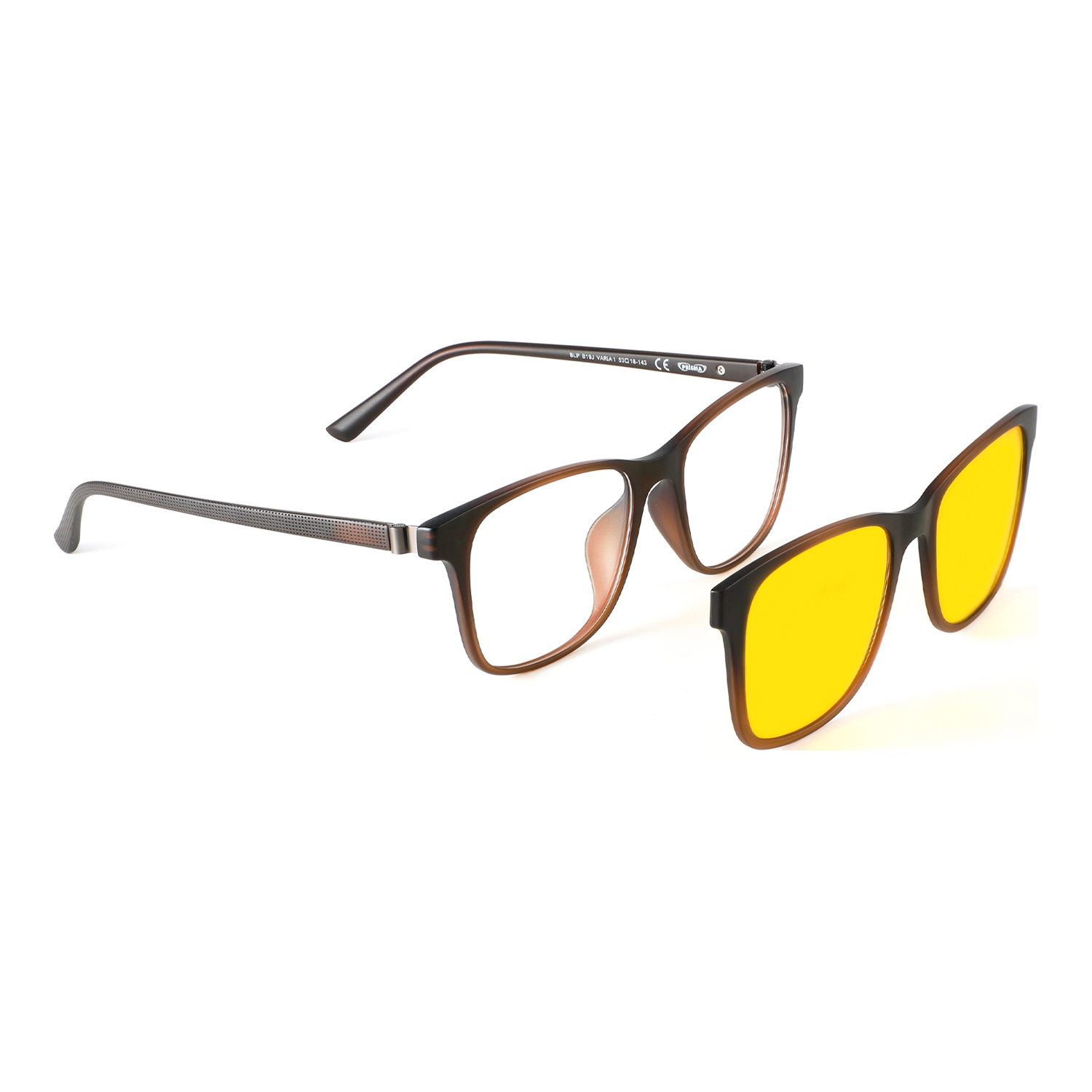 PRiSMA Gamer-Brille VARiA1 - mit Magnet-Frontfilter - Blueblocker-Brille -  Anti-Blaulicht - Computerbrille - bluelightprotect EASY - VA1702 |  Innovative Eyewear DE | Rundhalsshirts